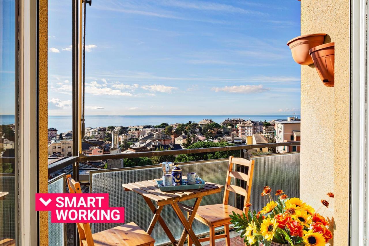 Homey Seaview Apartment By Wonderful Italy Genoa Ngoại thất bức ảnh